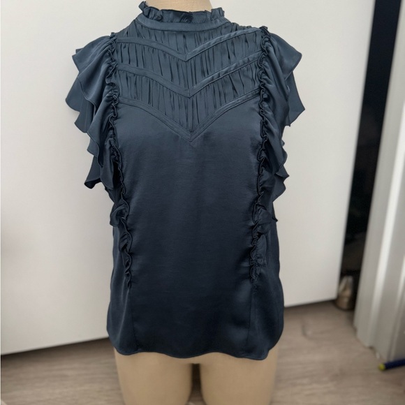 Veronica Beard Mandell top in slate - Picture 3 of 7